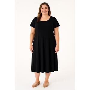 Attitudes by Renée Black Flutter Sleeve Maxi Dress - Size XL, NWT
